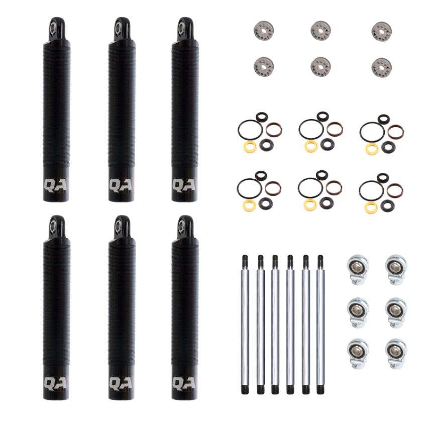 QA1 8Q4-DRY-6PK 13.75 Eye-B/Eye-B V-None Dry Shock Small Aluminum Coilover 9.63 - 6 Pack