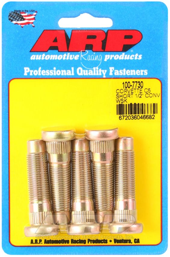 ARP ARP100-7730 Wheel Stud Kit 5pk C5 Corvette 1/2-20 Conv.