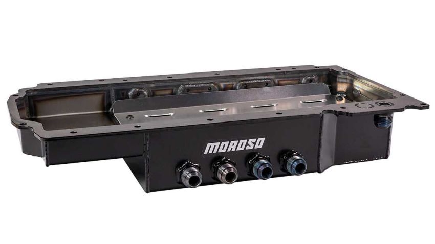 Moroso 20617 GM LT Gen V Dry Sump 4in Deep Steel Oil Pan