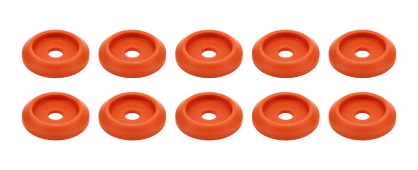 ALLSTAR PERFORMANCE ALL18849 Body Bolt Washer Plastic Orange 10pk