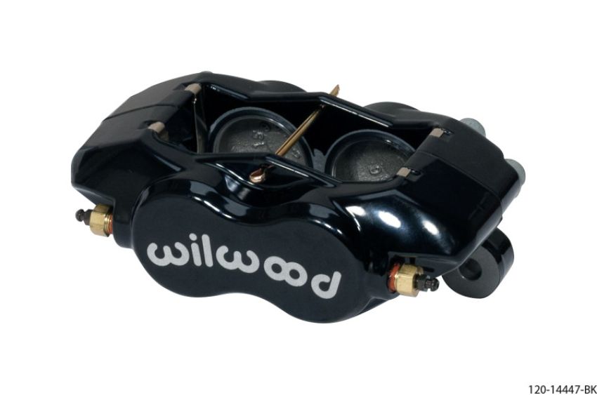 Wilwood 120-14447-BK Caliper-Forged DynaliteI w/Dust Seal-Black 1.75in Pistons .81in Disc