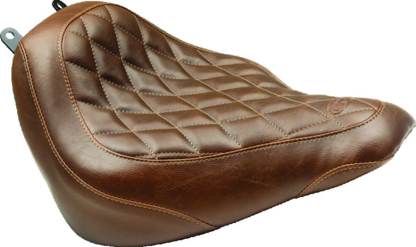 Mustang Motorcycle 79119 Mustang 91-05 Harley Dyna Wide Touring Recessed Passenger Seat w/Studs - Black