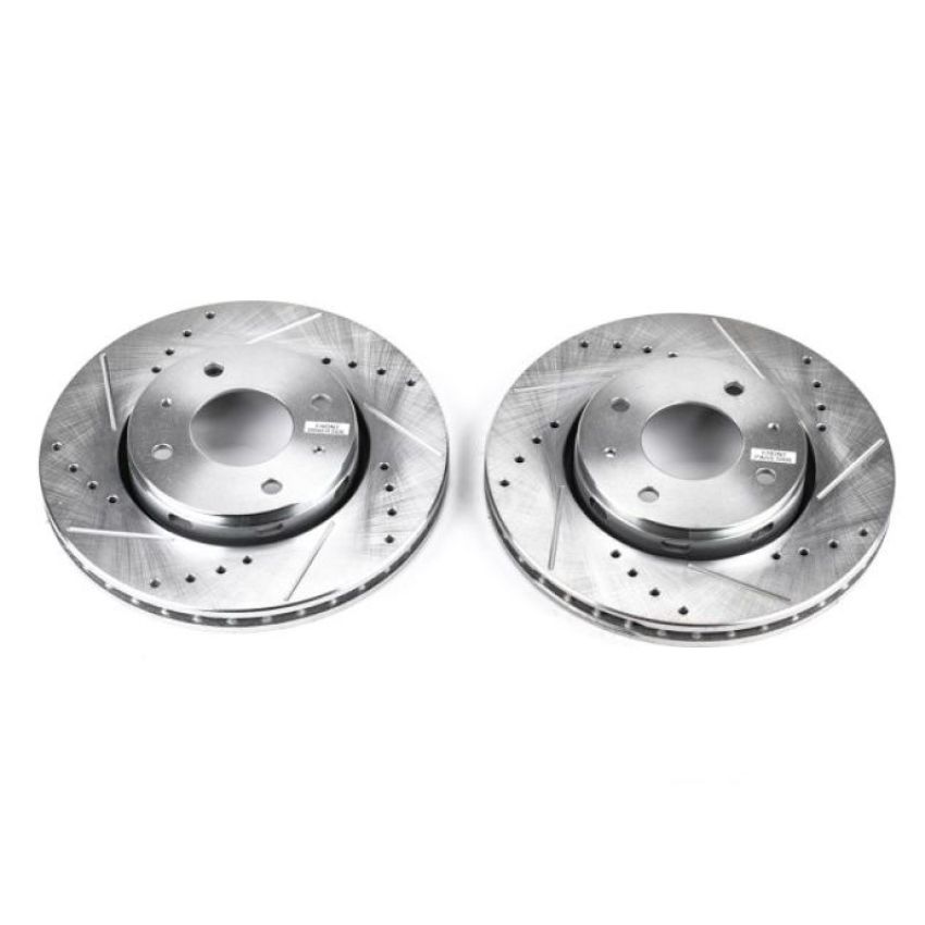 PowerStop EBR644XPR PowerStop Evolution Performance Drilled, Slotted & Plated Brake Rotor Pair