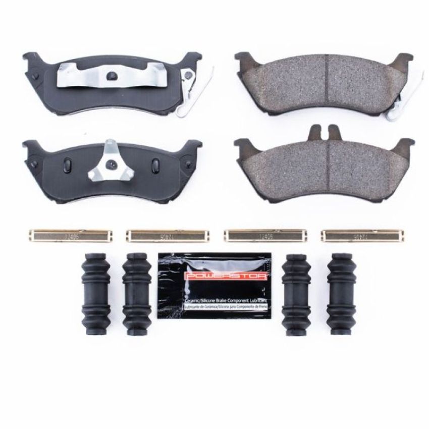 PowerStop Z23-875 PowerStop - Z23 Daily Driver Carbon-Fiber Ceramic Brake Pads with Hardware Kit