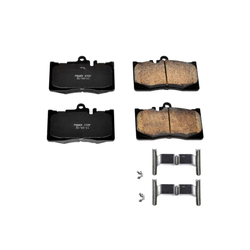 PowerStop 17-870 PowerStop - Z17 Low-Dust Ceramic Brake Pads with Hardware