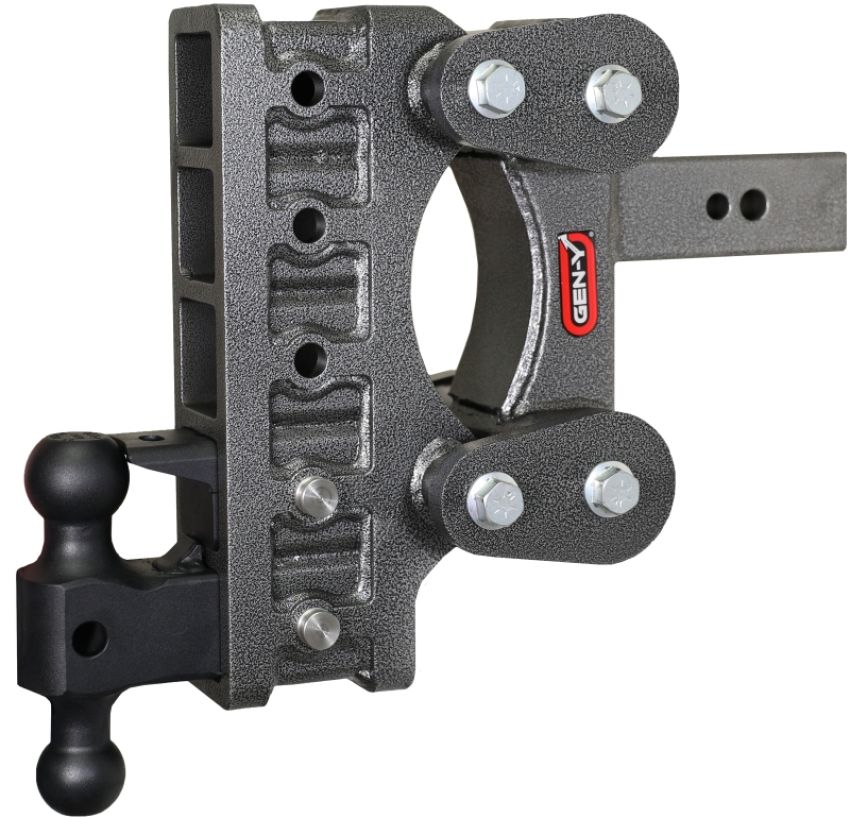GEN-Y Hitch GH-2125 Gen-Y The Boss Torsion-Flex 2.5in Shank 9in Drop 32K Hitch w/GH-0161 Dual-Ball/GH-0162 Pintle Lock