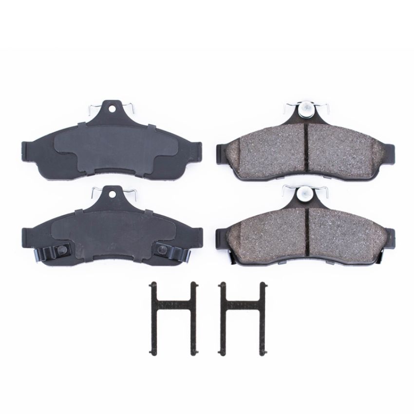 PowerStop 17-628 PowerStop - Z17 Low-Dust Ceramic Brake Pads with Hardware