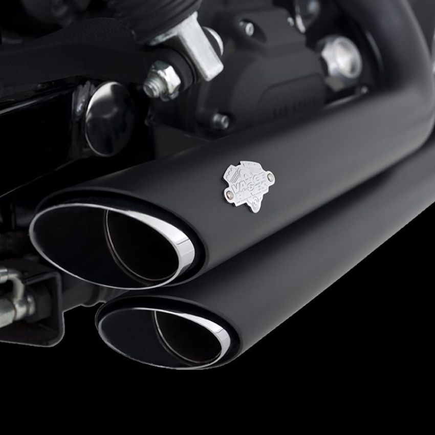 Vance and Hines 47317 Vance & Hines HD Dyna 06-11 Shortshots Staggered Bl PCX Full System Exhaust