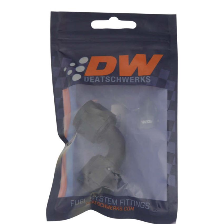 DeatschWerks 6-02-0216-B 8AN Flare Female Swivel 90-Degree to 8AN Flare Female Swivel - Anodized Matte Black