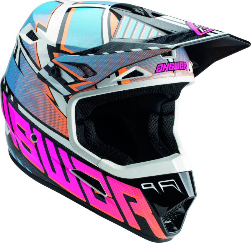 Answer 447723 AR3 Rapid Helmet Blue/Orange/Rhodamine - Medium