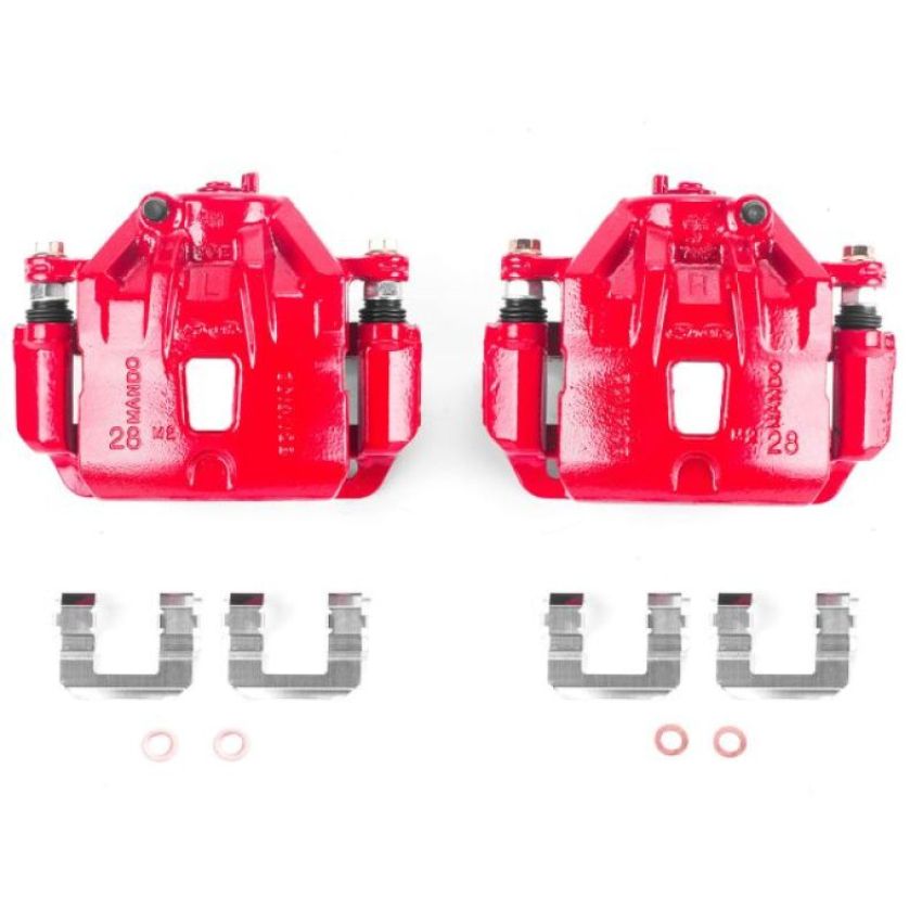 PowerStop S3096 Red Powder Coated Calipers