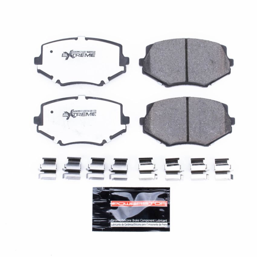 PowerStop Z26-635 PowerStop - Z26 Performance Carbon-Fiber Ceramic Brake Pads with Hardware Kit