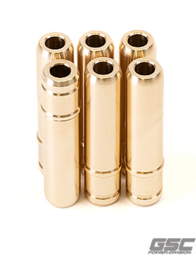 GSC Power Division 3146-6 GSC P-D Toyota G16E Manganese Bronze Intake Valve Guide Stopper Style - Set of 6