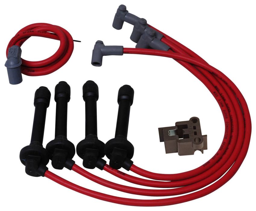 MSD IGNITION MSD35359 8.5mm Plug Wire Set - 92-00 Honda 1.6L