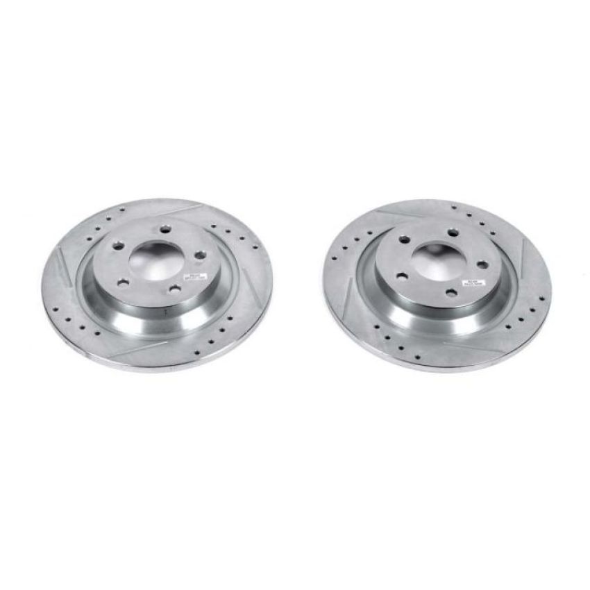 PowerStop JBR1356XPR PowerStop Evolution Performance Drilled, Slotted & Plated Brake Rotor Pair