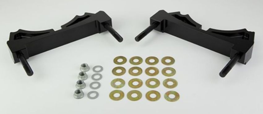 Wilwood 249-10957L/R Brackets (2) - w/Mounting Kit -W4A - P-Brake Kit 14in Rotor