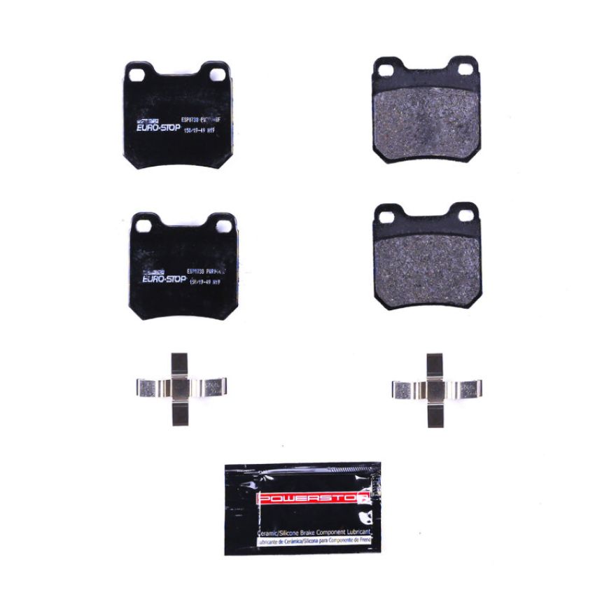 PowerStop ESP0738 EuroStop ECE-R90 Certified Brake Pad Set