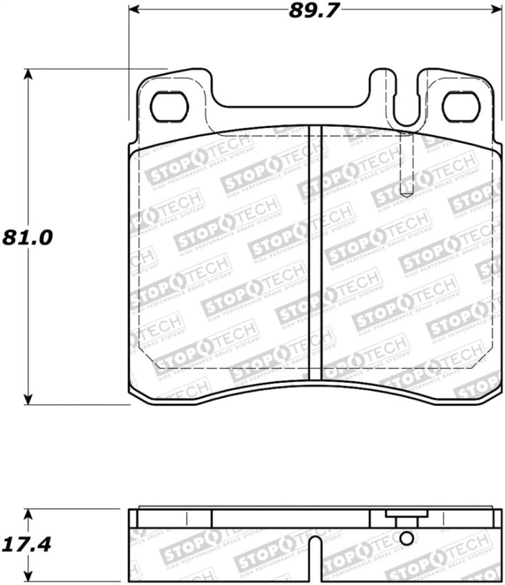 Stoptech 308.05780 Street Brake Pads - Front