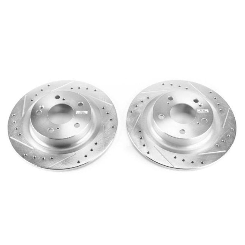 PowerStop JBR1749XPR PowerStop Evolution Performance Drilled, Slotted & Plated Brake Rotor Pair