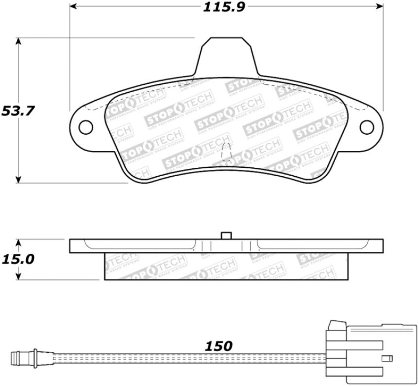 Stoptech 308.06610 Street Brake Pads
