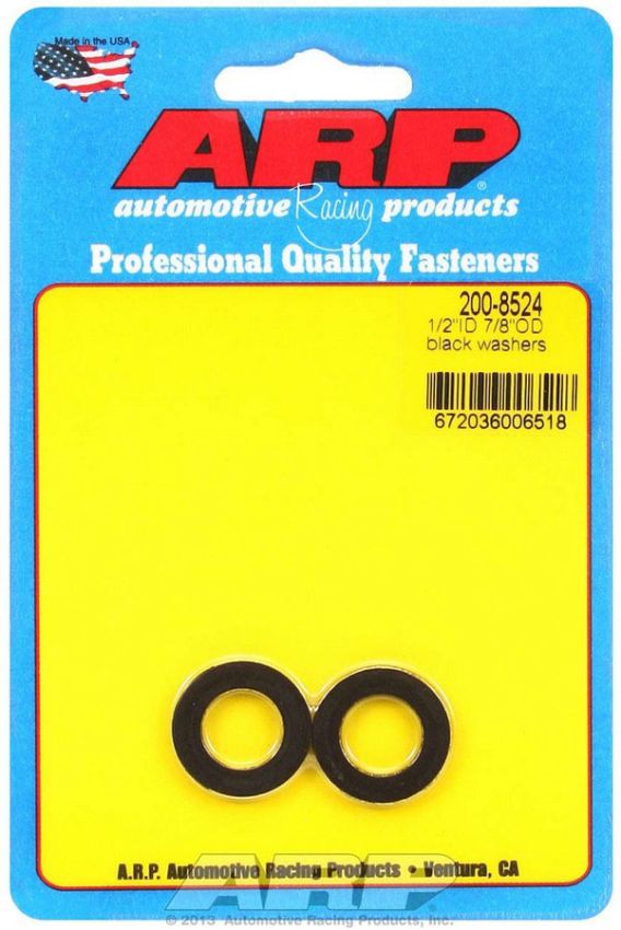 ARP ARP200-8524 Black Washers - 1/2 ID x 7/8 OD (2pk)