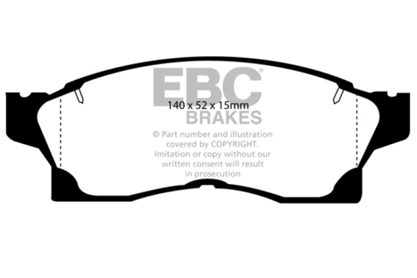 EBC Brakes DP3936C Redstuff Ceramic Low Dust Brake Pads