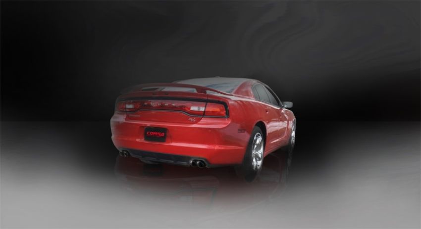 CORSA Performance 14525BLK Corsa 11-14 Dodge Charger R/T 5.7L V8 Black Sport Cat-Back Exhaust