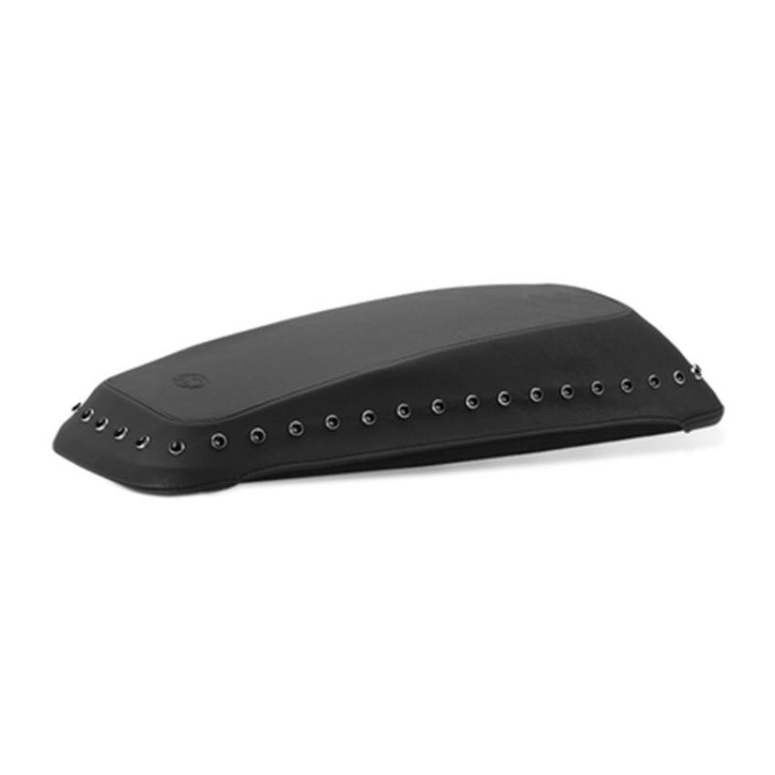Mustang Motorcycle 77624 Mustang 08-21 Harley FL Touring Saddlebag Lid Covers w/Black Pearl Studs- Black