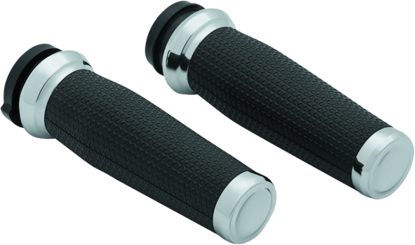 Kuryakyn 5942 Thresher Grips Throttle-By-Wire Chrome