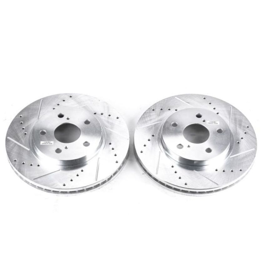 PowerStop JBR972XPR PowerStop Evolution Performance Drilled, Slotted & Plated Brake Rotor Pair