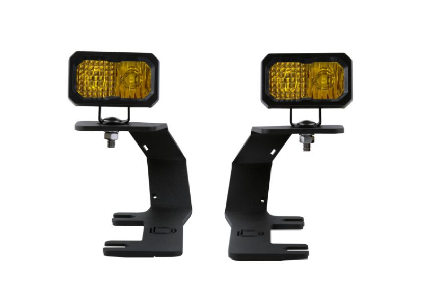 Diode Dynamics DD6662 14-19 Silverado/Sierra SSC2 LED Ditch Light Kit - Yellow Pro Combo