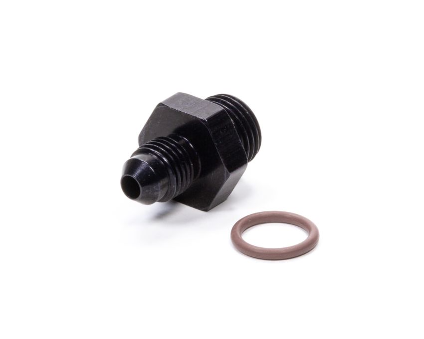 FRAGOLA FRG495110-BL #4 x 9/16-18 (#6) Radius O-Ring Fitting Black