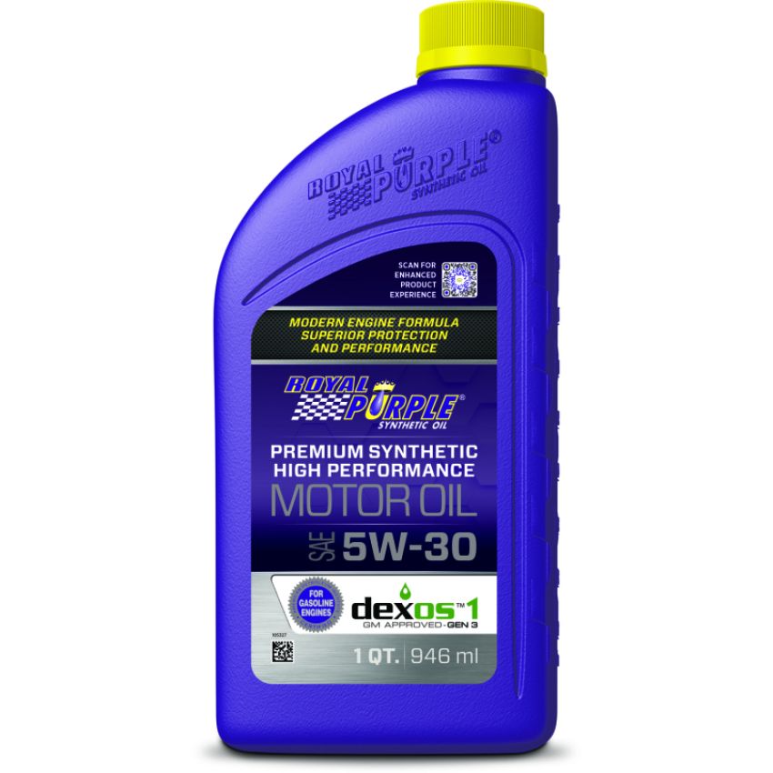 Royal Purple 06530 Premium Synthetic High Performance Multi-Grade 5W-30 Motor Oil - 1 Quart