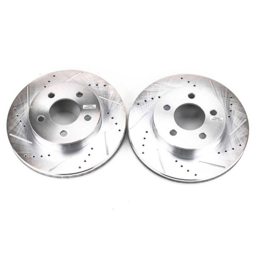 PowerStop AR8749XPR PowerStop Evolution Performance Drilled, Slotted & Plated Brake Rotor Pair