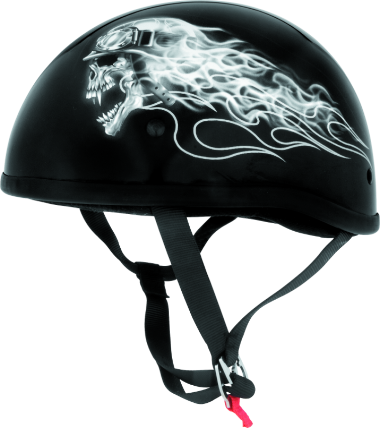 Skid Lid 646929 s Biker Skull Original Helmet - Large