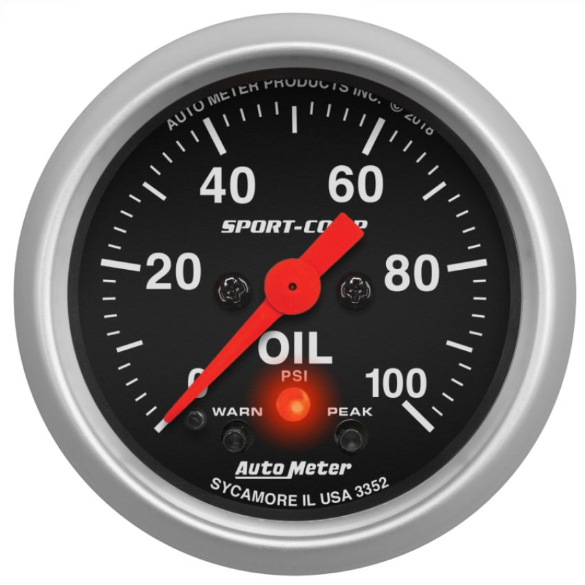 AutoMeter 3352 GAUGE, OIL PRESS, 2 1/16