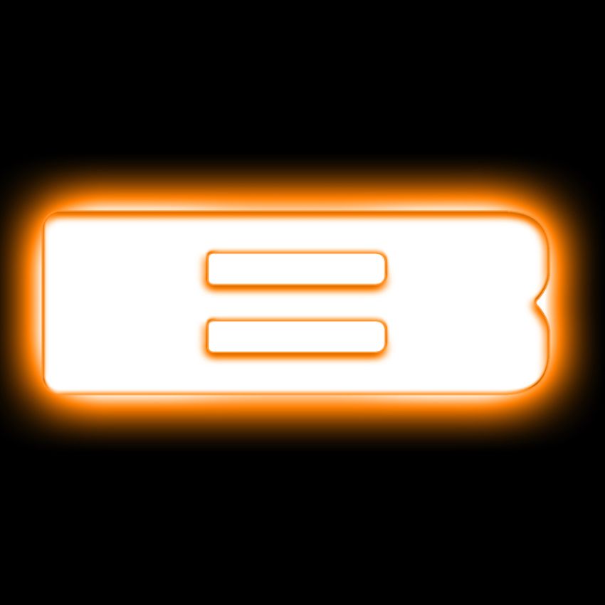 Oracle Lighting 3140-B-005 Universal Illuminated LED Letter Badges - Matte White Surface Finish - B