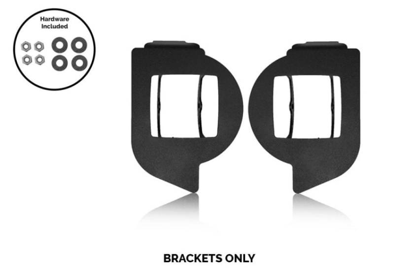 Cali Raised LED CR2354 Cali Raised 14-24 Toyota 4Runner Led Fog Light Pod Replacements Brackets Kit - Brackets Only