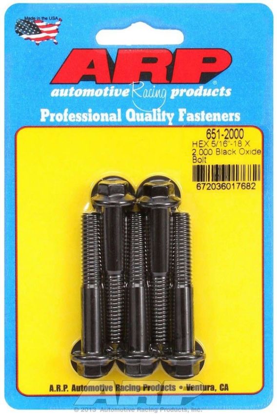 ARP ARP651-2000 Bolt Kit - 6pt. (5) 5/16-18 x 2.000