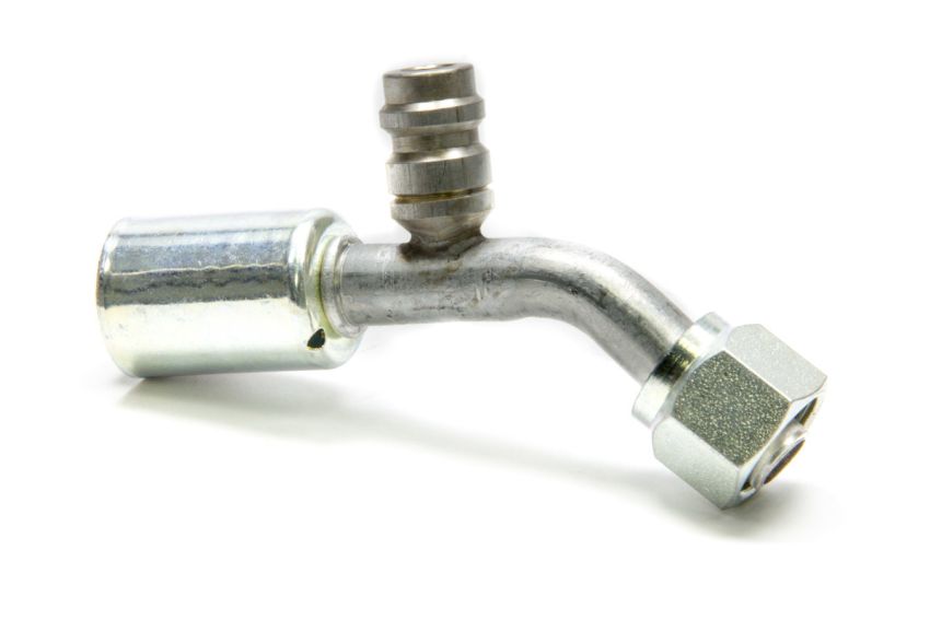 VINTAGE AIR VIN35522-VUG #8 45 Degree Beadlock O-Ring Fitting w/Port