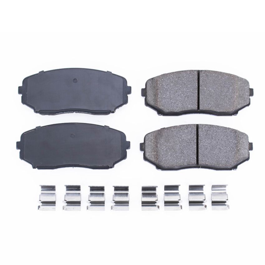 PowerStop 17-1258 PowerStop - Z17 Low-Dust Ceramic Brake Pads with Hardware