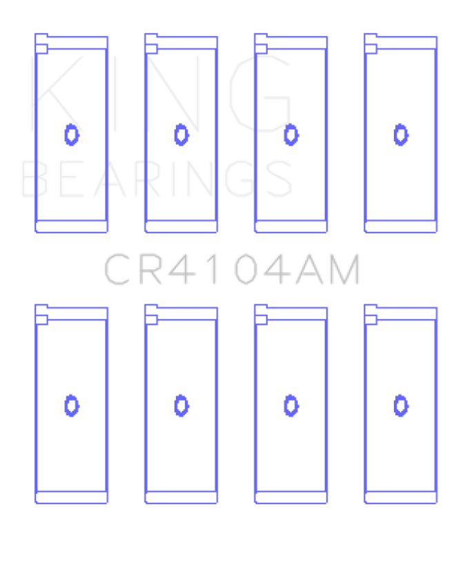 King Engine Bearings CR4104AM0.75 Audi Abb/Abm/Adp/Pp/Rn (Size +0.75mm) Connecting Rod Bearing Set
