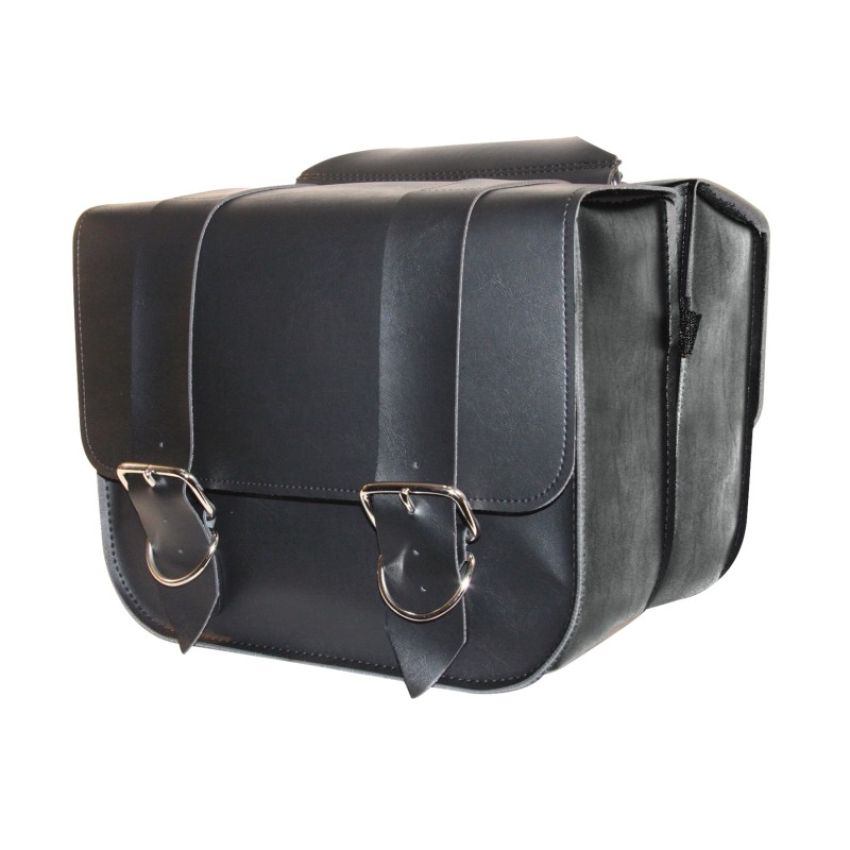Willie & Max 58311-00 Universal Standard Touring Saddlebags (14 in L x 13 in W x 5.5 in H) - Black