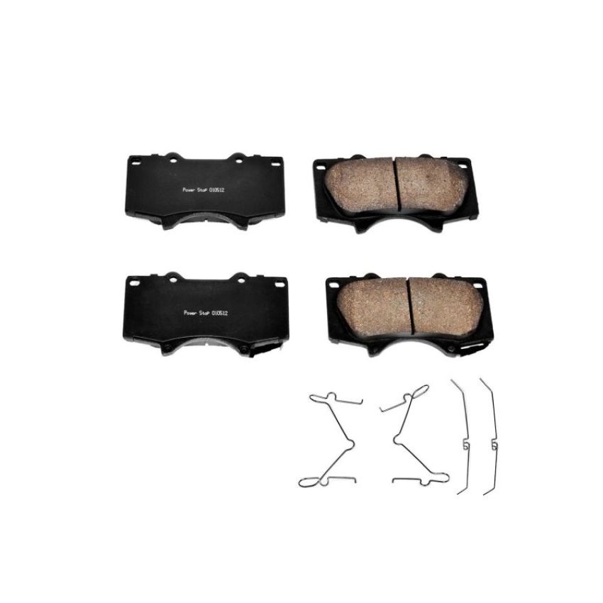 PowerStop 17-976 PowerStop - Z17 Low-Dust Ceramic Brake Pads with Hardware