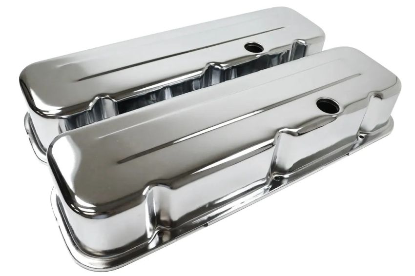 RACING POWER CO-PACKAGED RPCR9236 Chevy 396-502 Short Val ve Cover Pair