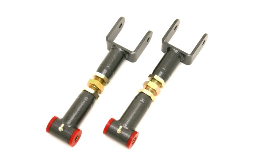 BMR Suspension UTCA002H Upper Control Arms, DOM, On-car Adjustable, Poly Bushings, Extended Length