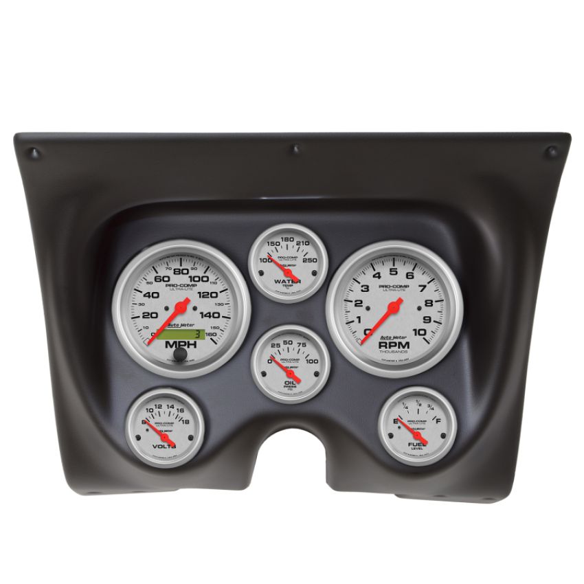AutoMeter 7020-UL Ultra-Lite 67-68 Camaro/Firebird Dash Kit 6pc Tach / MPH / Fuel / Oil / WTMP / Volt