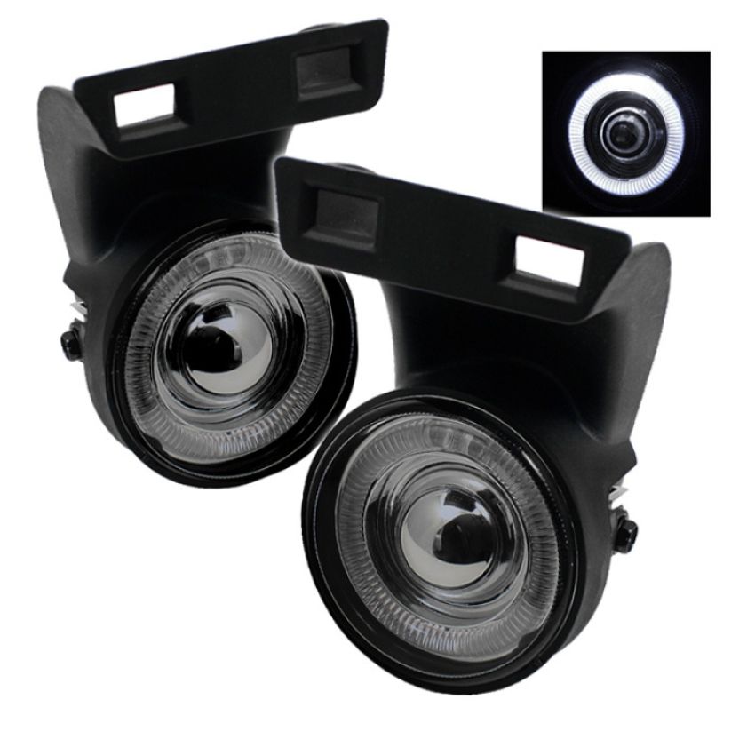 SPYDER 5021281 Halo Projector Fog Lights w/Switch - Smoke