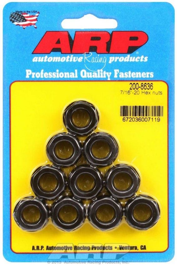 ARP ARP200-8636 Hex Nuts - 7/16-20 (10)