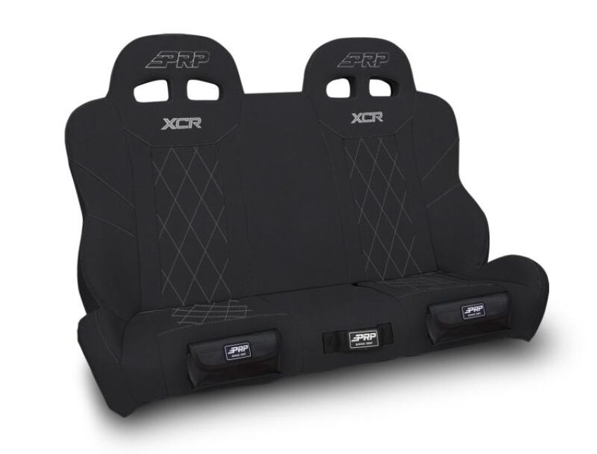 PRP Seats A8201-PORXP-QR-201-SDFP PRP XCR Polaris RZR Quick Release Rear Suspension Bench Seat w Diamond Stitch/Front Pockets